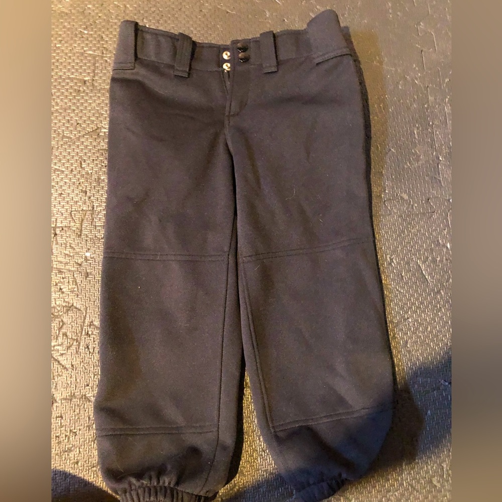 Girls black softball pants perfect condition